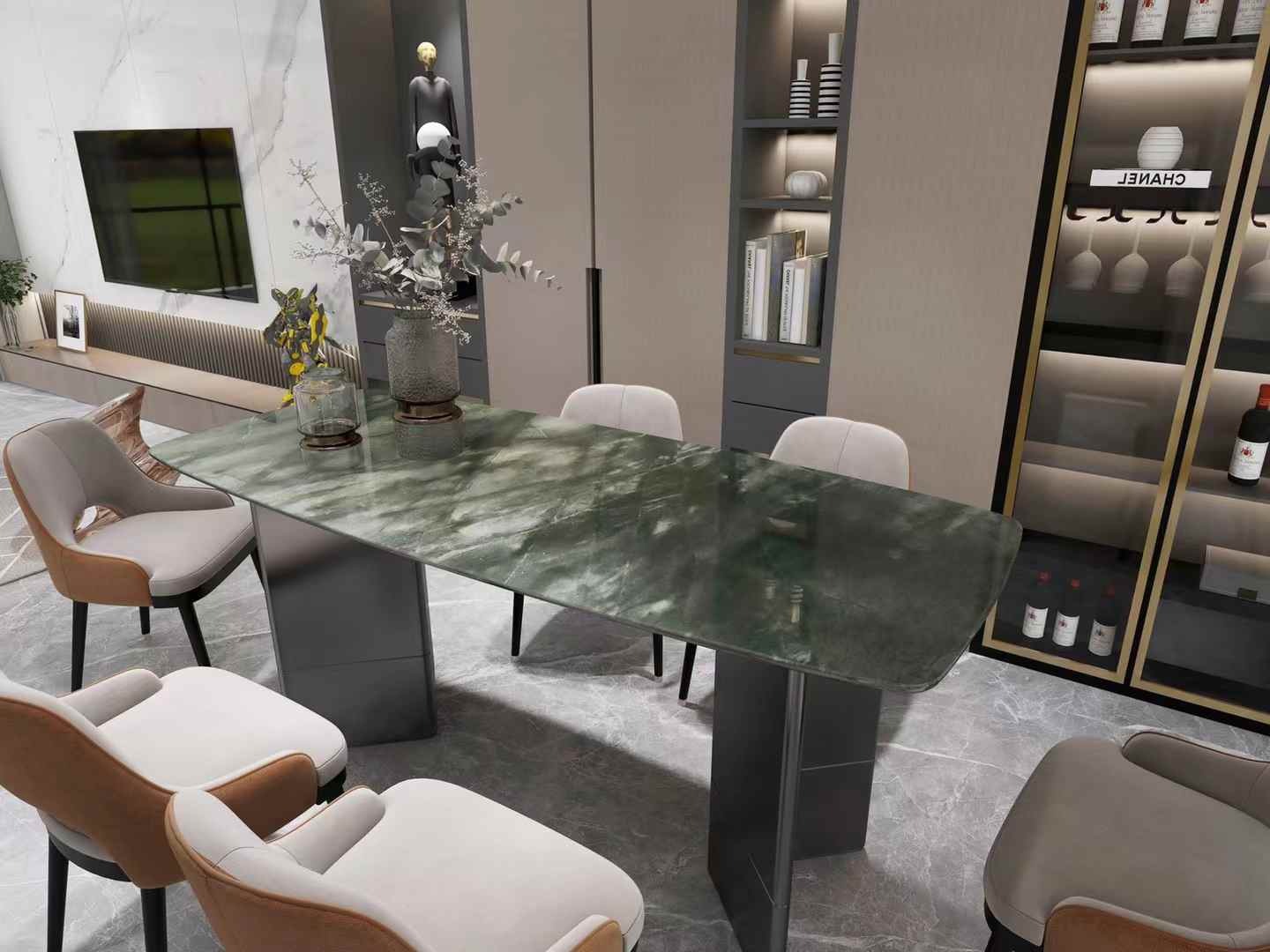 Vitoria Regia Quartzite Table