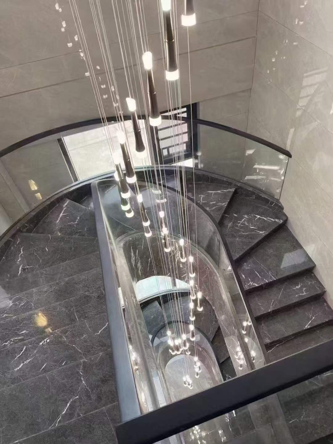 Gray Marble Stairs