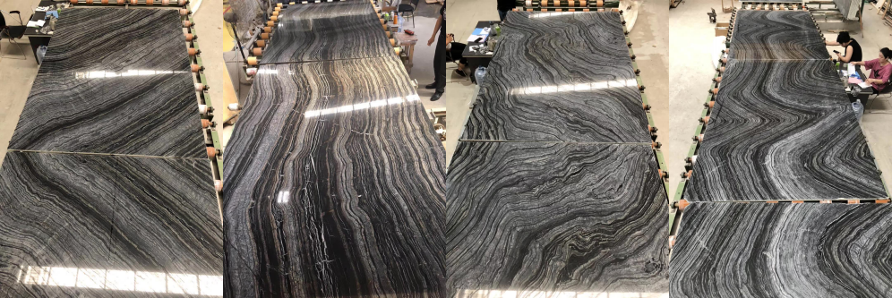 Chinese Black Ancient Wood Vein Marble Price